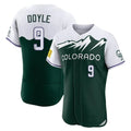 Tlead C.Rockies #9 Brenton Doyle Player Green City Connect Limited Elite Home Stitched Jerseys