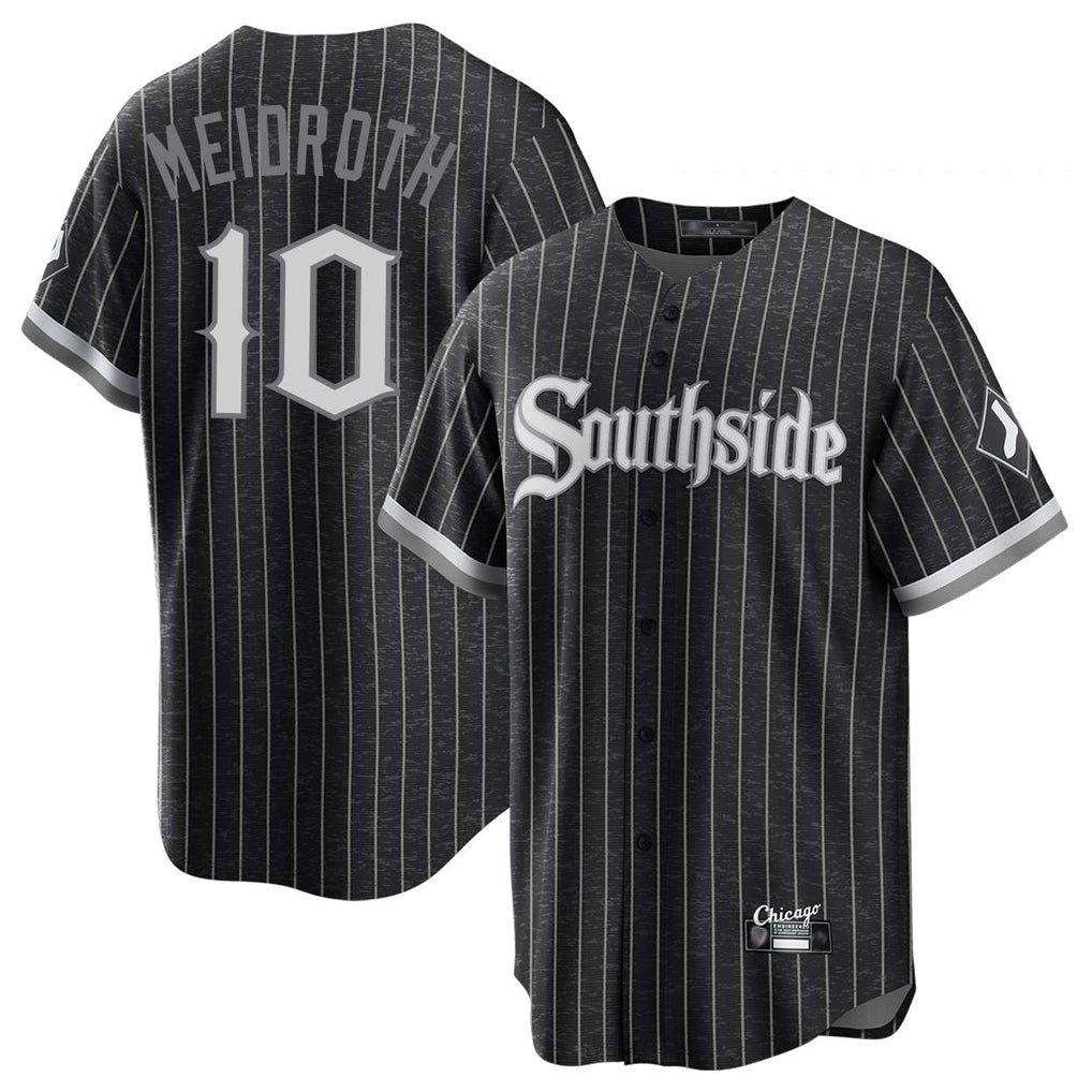 Tlead C.White Sox #10 Chase Meidroth Player Black City Connect Home Game Stitched Jerseys
