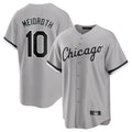 Tlead C.White Sox #10 Chase Meidroth Player Gray Home Game Stitched Jerseys