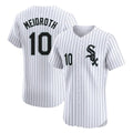 Tlead C.White Sox #10 Chase Meidroth Player White Stripe Limited Elite Home Stitched Jerseys