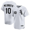 Tlead C.White Sox #10 Chase Meidroth Player White Stripe Limited Home Stitched Jerseys