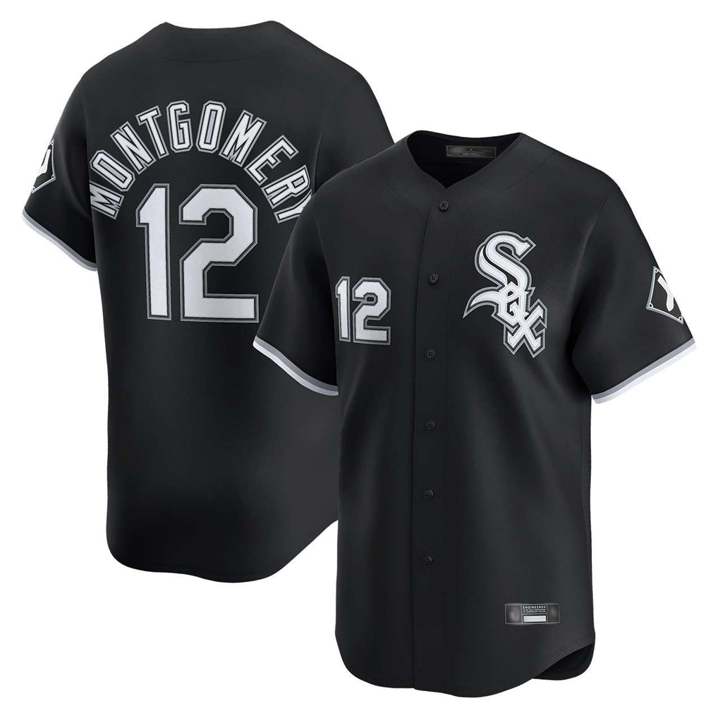 Tlead C.White Sox #12 Colson Montgomery Player Black Limited Home Stitched Jerseys