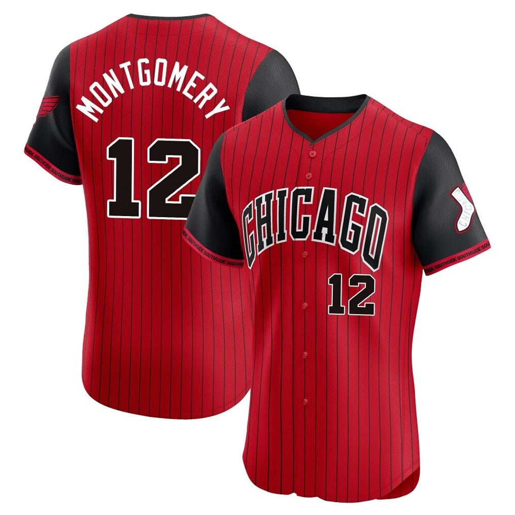 Tlead C.White Sox #12 Colson Montgomery Player Red City Connect Limited Elite Home Stitched Jerseys