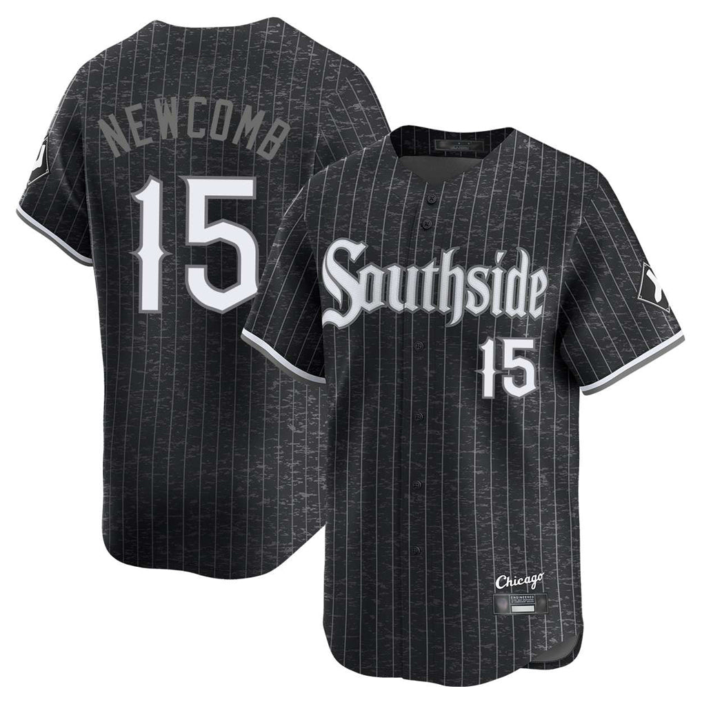 Tlead C.White Sox #15 Sean Newcomb Player Black City Connect Limited Home Stitched Jerseys