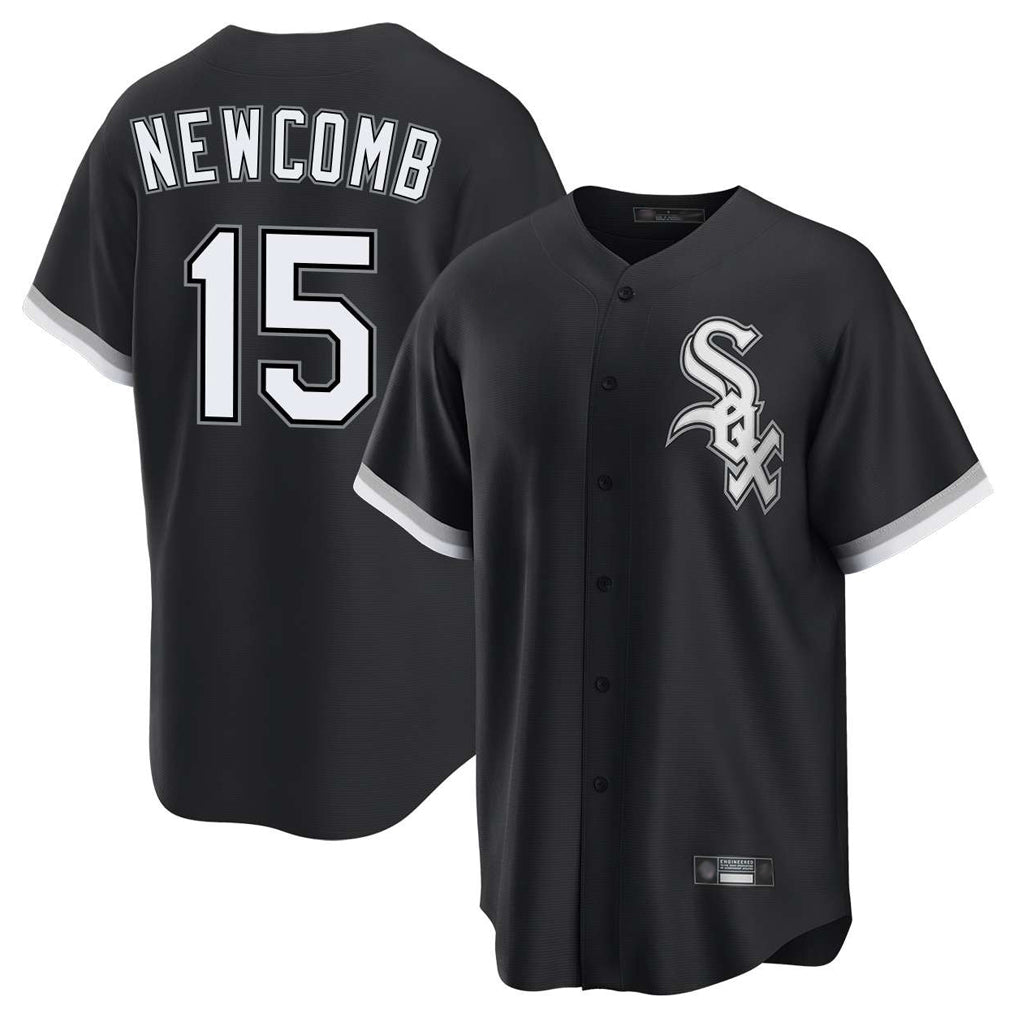 Tlead C.White Sox #15 Sean Newcomb Player Black Home Game Stitched Jerseys