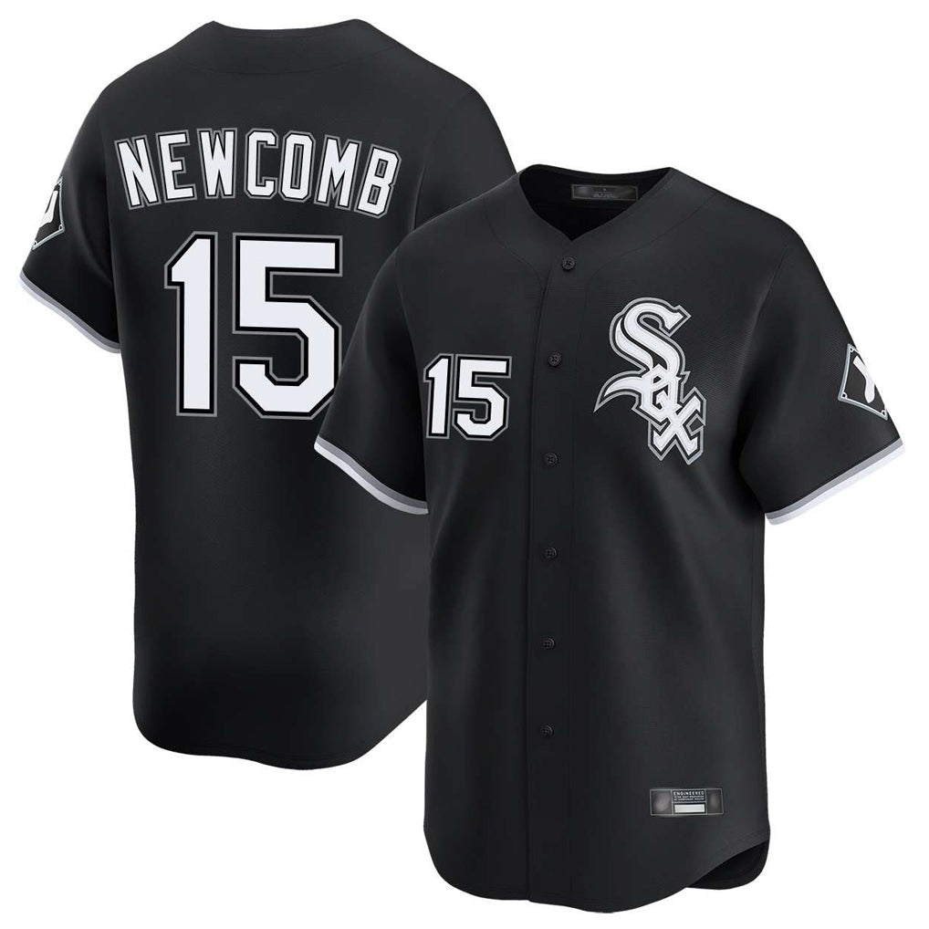 Tlead C.White Sox #15 Sean Newcomb Player Black Limited Home Stitched Jerseys