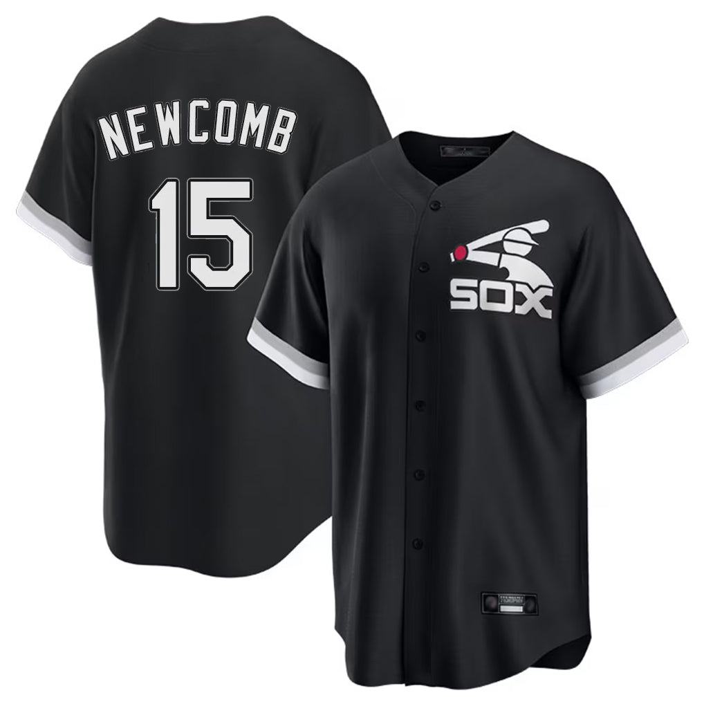 Tlead C.White Sox #15 Sean Newcomb Player Black Spring Training Game Stitched Jerseys