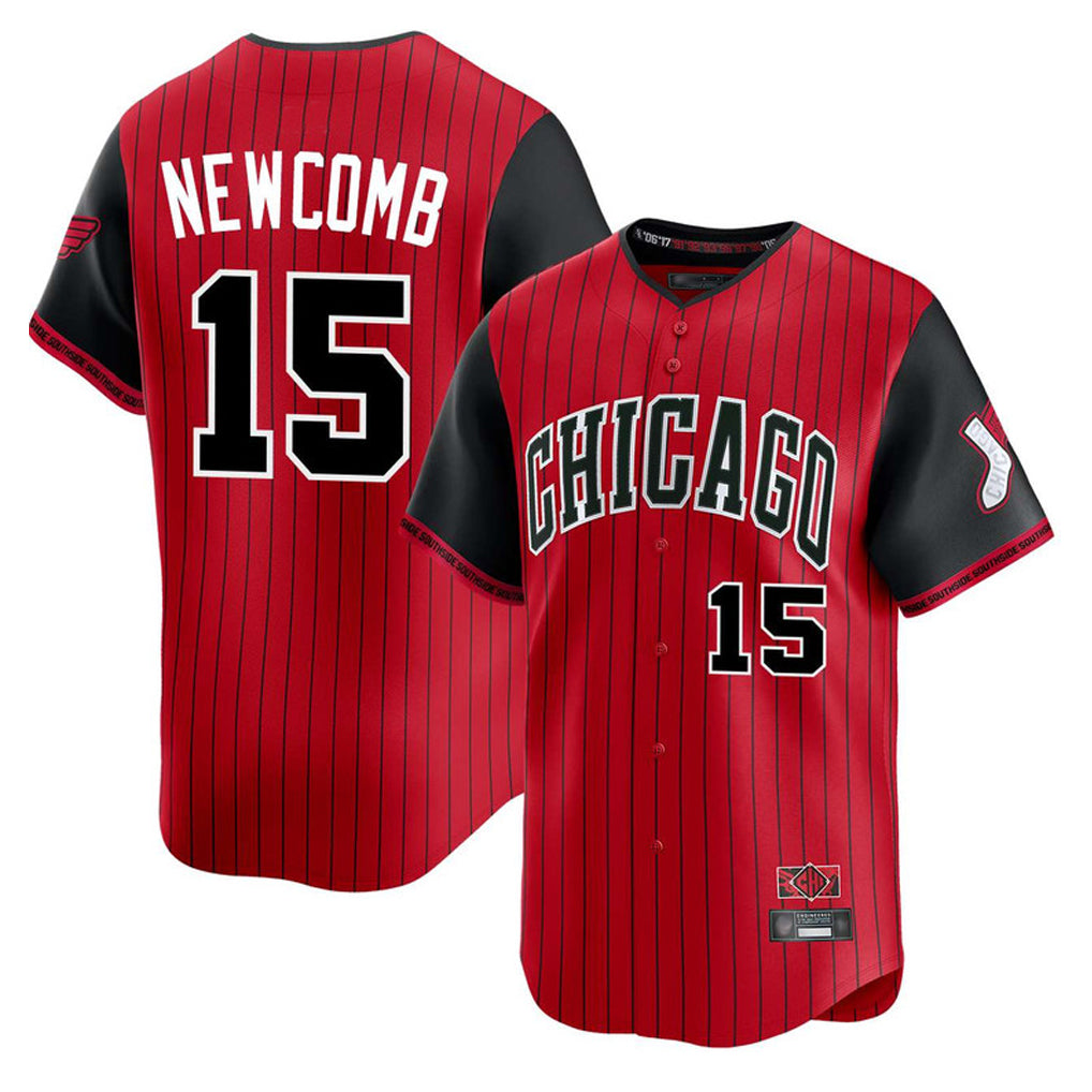 Tlead C.White Sox #15 Sean Newcomb Player Red City Connect Limited Home Stitched Jerseys