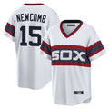 Tlead C.White Sox #15 Sean Newcomb Player White T-shirt Home Game Stitched Jerseys