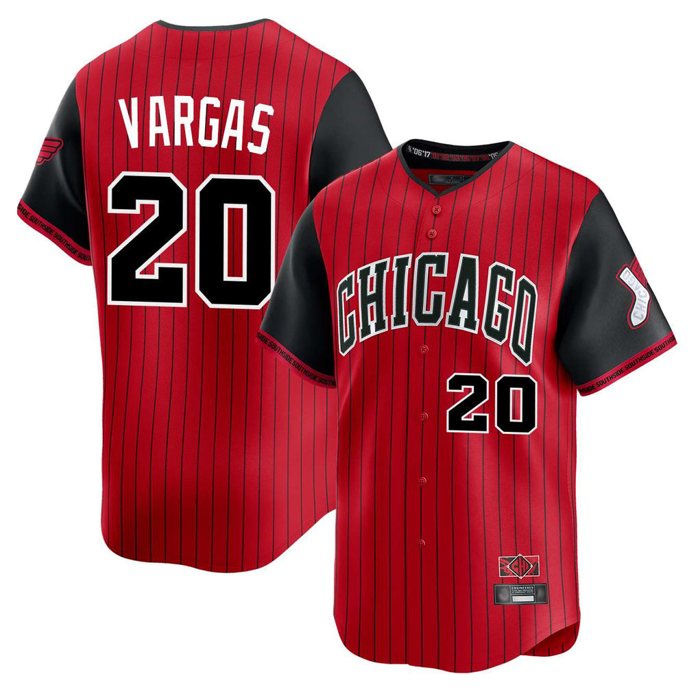 Tlead C.White Sox #20 Miguel Vargas Player Red City Connect Limited Home Stitched Jerseys