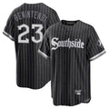 Tlead C.White Sox #23 Andrew Benintendi Player Black City Connect Home Game Stitched Jerseys