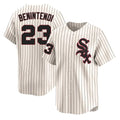Tlead C.White Sox #23 Andrew Benintendi Player Cream Cooperstown Collection Limited Home Stitched Jerseys