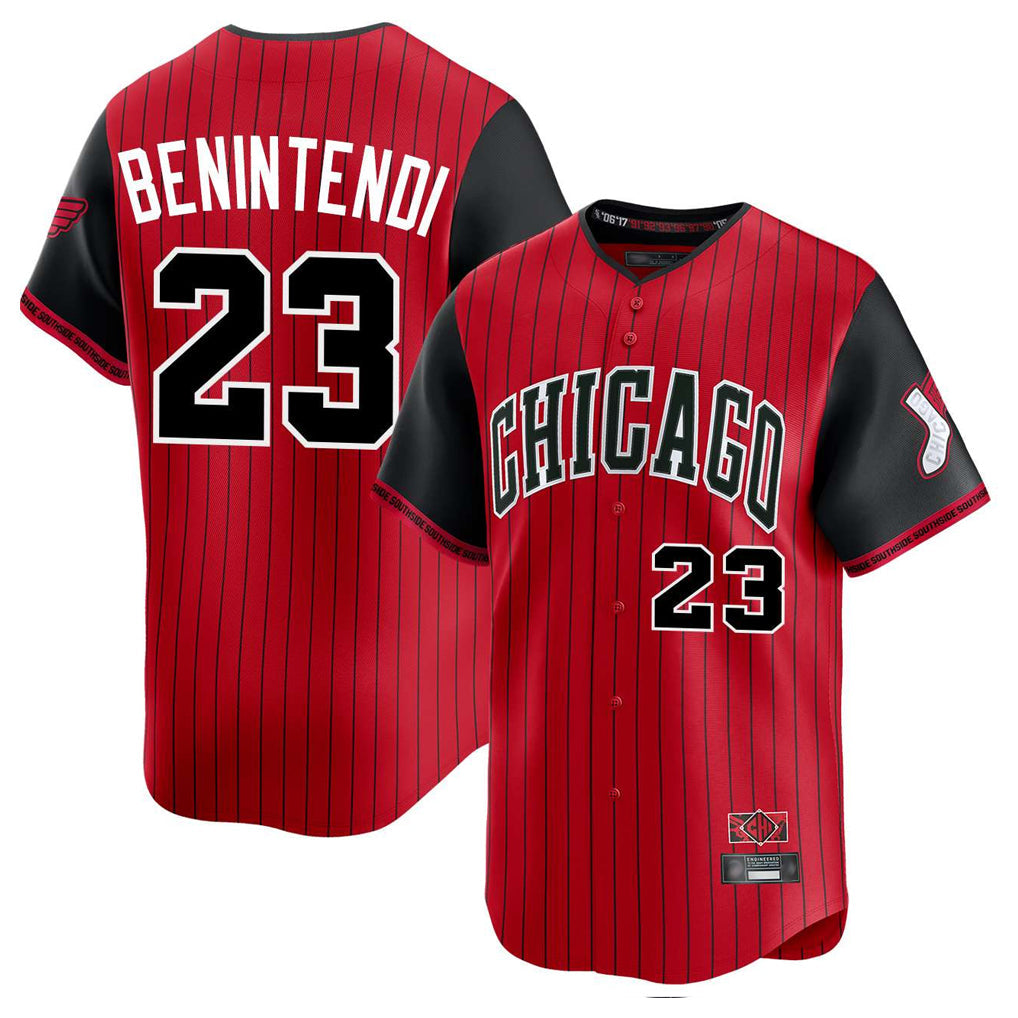 Tlead C.White Sox #23 Andrew Benintendi Player Red City Connect Limited Home Stitched Jerseys