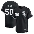 Tlead C.White Sox #50 Lenyn Sosa Player Black Limited Home Stitched Jerseys