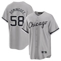 Tlead C.White Sox #58 Seranthony Dom¡§anguez Player Gray Home Game Stitched Jerseys