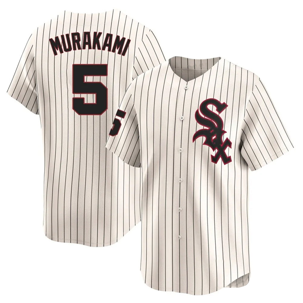 Tlead C.White Sox #5 Munetaka Murakami Player Cream Cooperstown Collection Limited Home Stitched Jerseys