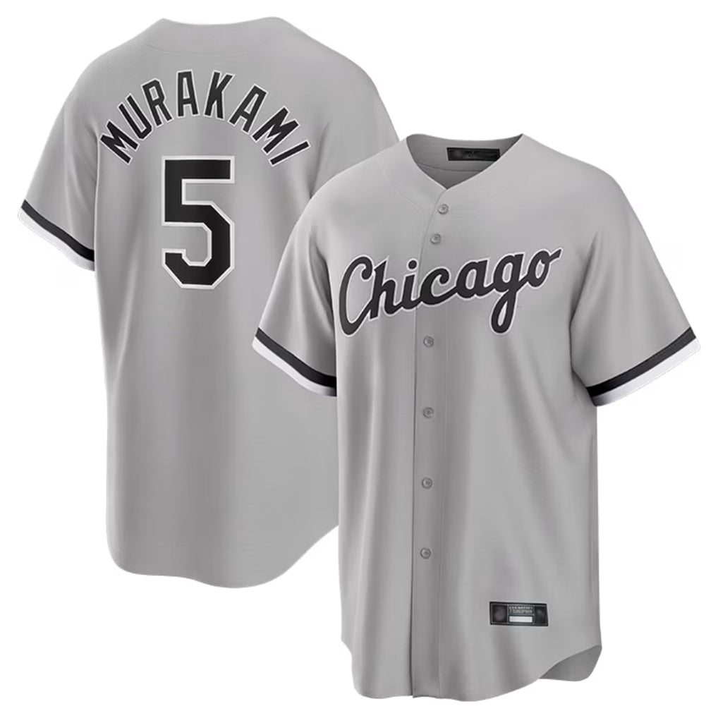 Tlead C.White Sox #5 Munetaka Murakami Player Gray Home Game Stitched Jerseys