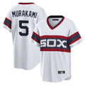 Tlead C.White Sox #5 Munetaka Murakami Player White T-shirt Home Game Stitched Jerseys