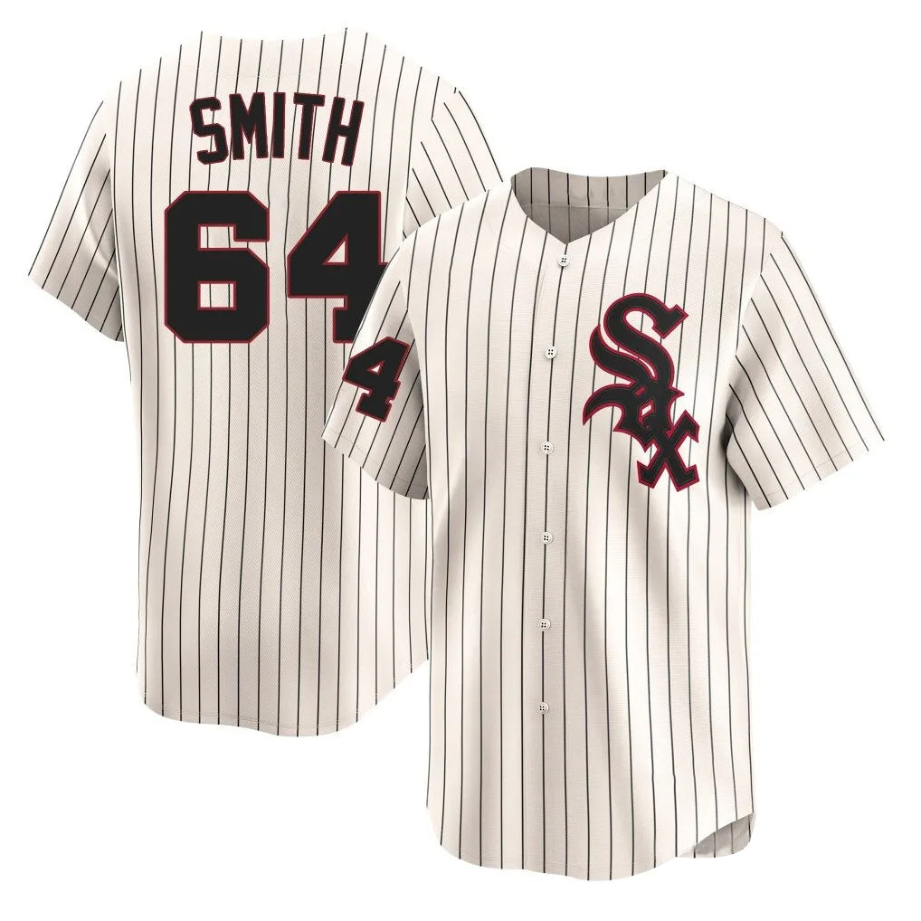 Tlead C.White Sox #64 Shane Smith Player Cream Cooperstown Collection Limited Home Stitched Jerseys