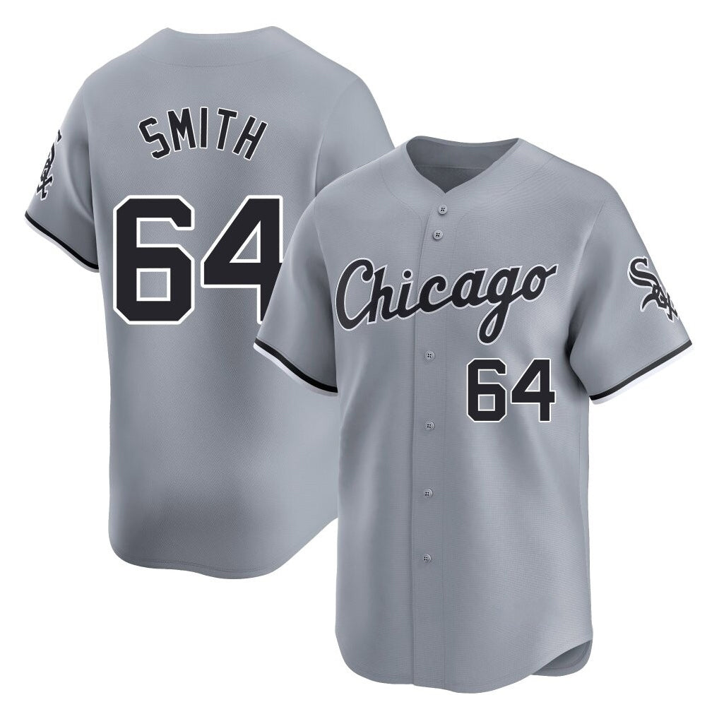 Tlead C.White Sox #64 Shane Smith Player Gray Road Limited Home Stitched Jerseys