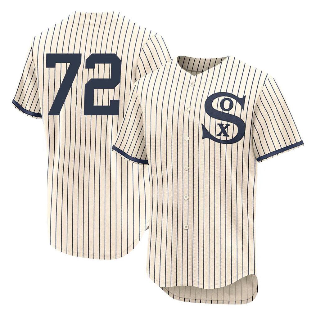 Tlead C.White Sox #72 Carlton Fisk Player Cream Field of Dreams Limited Elite Home Stitched Jerseys