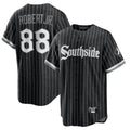 Tlead C.White Sox #88 Luis Robert Jr Player Black City Connect Home Game Stitched Jerseys