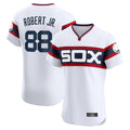 Tlead C.White Sox #88 Luis Robert Jr Player White T-shirt Limited Elite Home Stitched Jerseys
