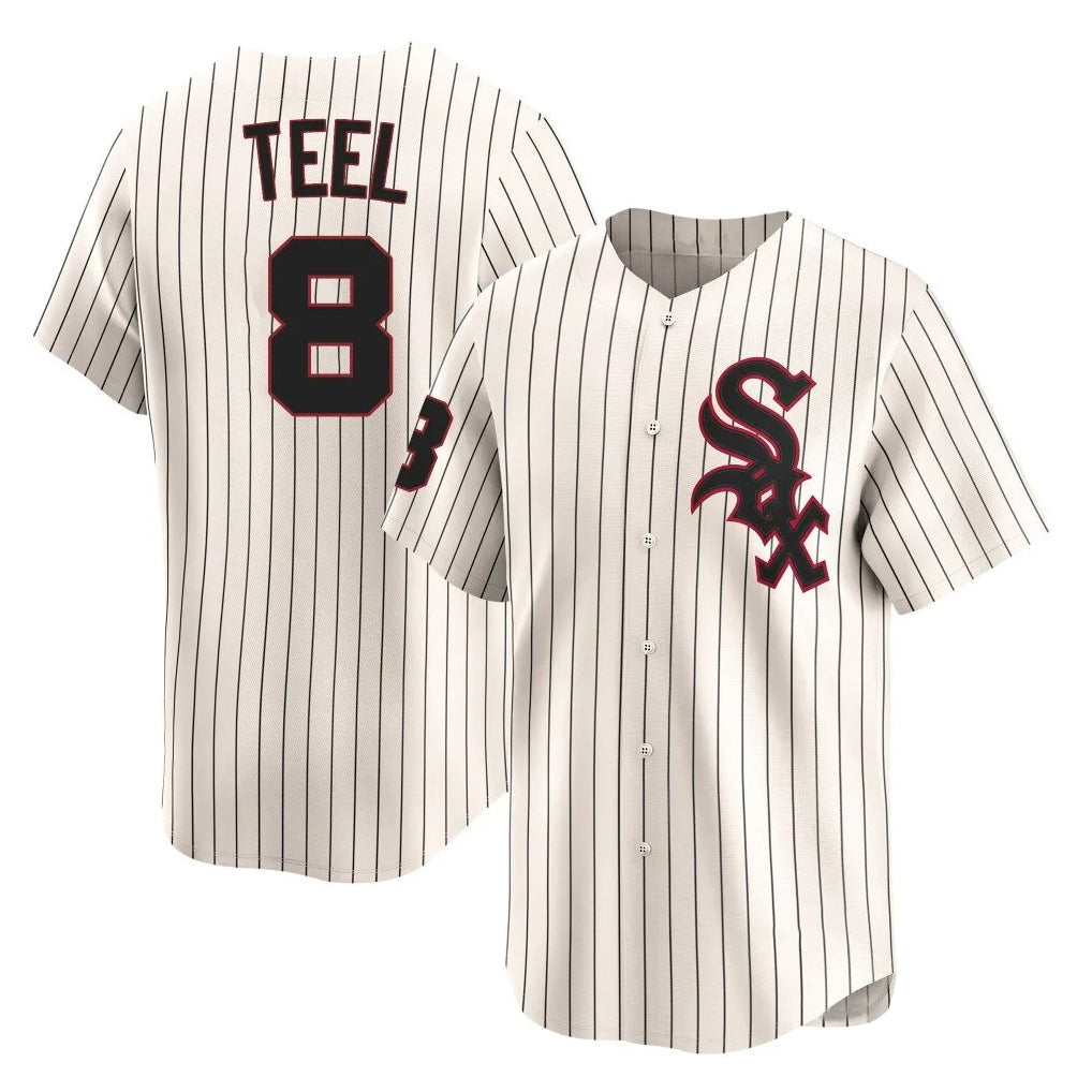 Tlead C.White Sox #8 Kyle Teel Player Cream Cooperstown Collection Limited Home Stitched Jerseys