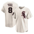 Tlead C.White Sox #8 Kyle Teel Player Cream Cooperstown Collection Limited Home Stitched Jerseys
