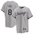 Tlead C.White Sox #8 Kyle Teel Player Gray Home Game Stitched Jerseys