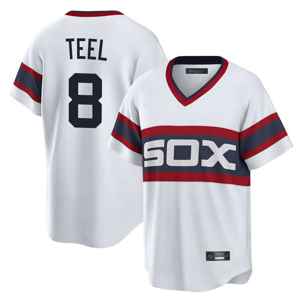 Tlead C.White Sox #8 Kyle Teel Player White T-shirt Home Game Stitched Jerseys