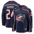 Tlead CB.Jackets #24 Mathieu Olivier Navy Home Breakaway Jersey