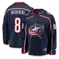 Tlead CB.Jackets #8 Zach Werenski Navy Breakaway Jersey