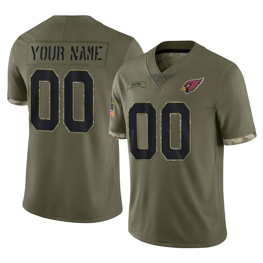 Tlead Custom A.Cardinals Olive Salute To Service Limited Game Stitched Jerseys