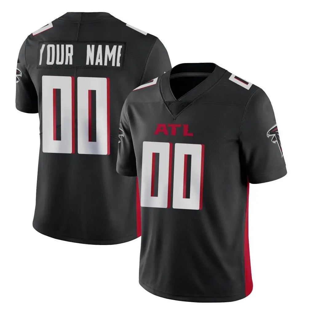 Tlead Custom A.Falcons Black Limited Home Game Any Name & Numbers Stitched Jerseys