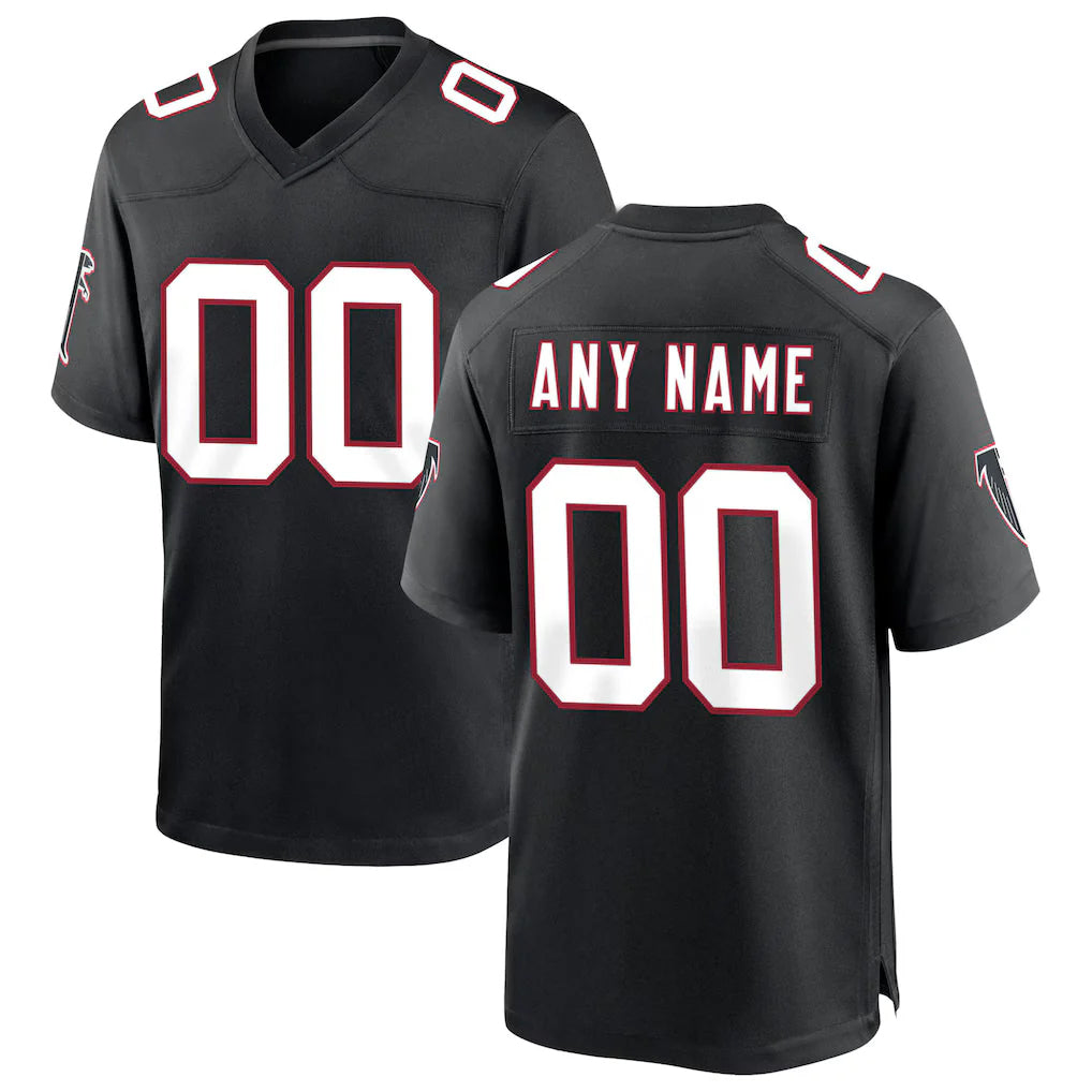 Tlead Custom A.Falcons Black Throwback Limited Home Game Any Name & Numbers Stitched Jerseys