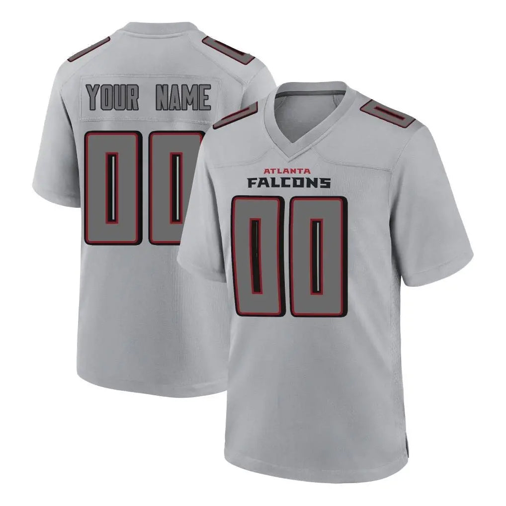 Tlead Custom A.Falcons Gray Fashion Home Game Any Name & Numbers Stitched Jerseys
