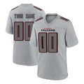 Tlead Custom A.Falcons Gray Fashion Home Game Any Name & Numbers Stitched Jerseys