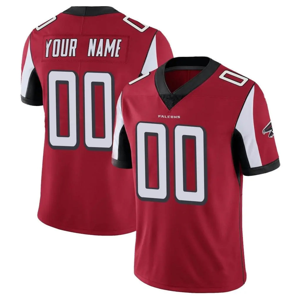 Tlead Custom A.Falcons Red Color Vapor Untouchable Limited Home Game Any Name & Numbers Stitched Jerseys