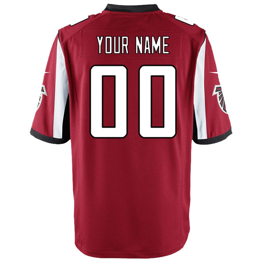 Tlead Custom A.Falcons Red Game Stitched Jerseys