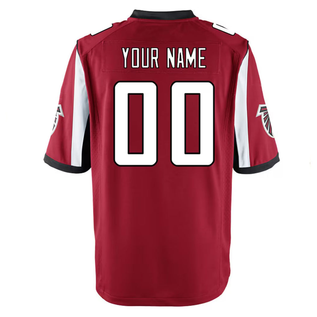 Tlead Custom A.Falcons Red Home Game Any Name & Numbers Stitched Jerseys