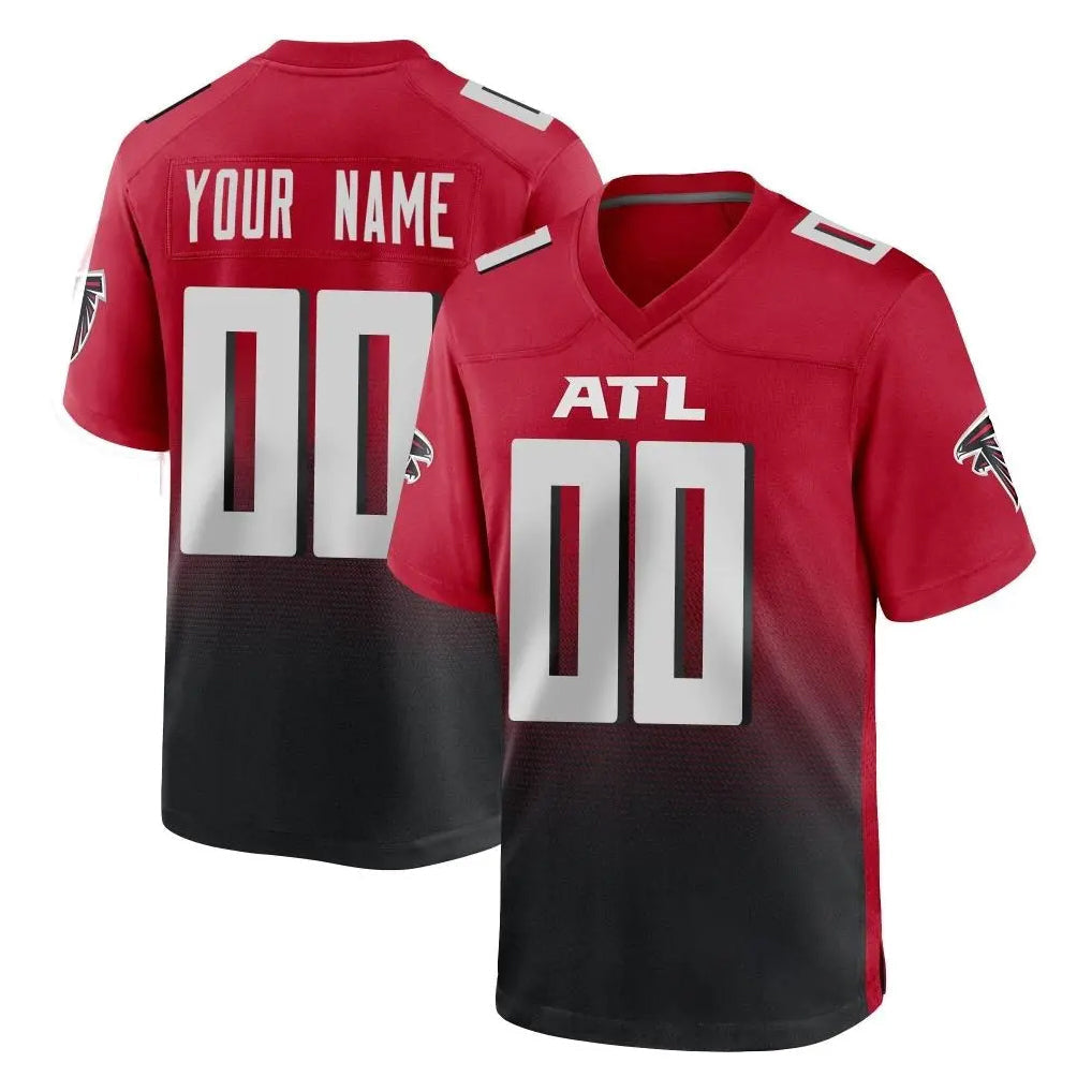 Tlead Custom A.Falcons Red Limited Home Game Any Name & Numbers Stitched Jerseys