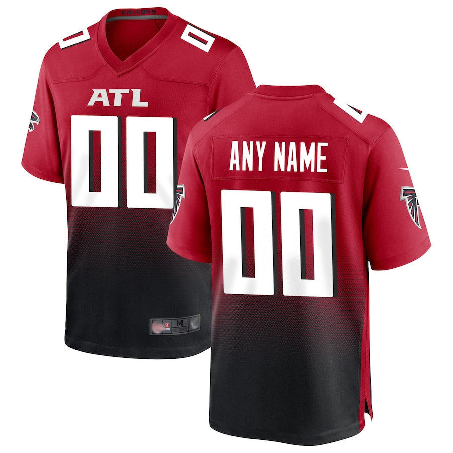 Tlead Custom A.Falcons Red Replica Home Game Stitched Jerseys