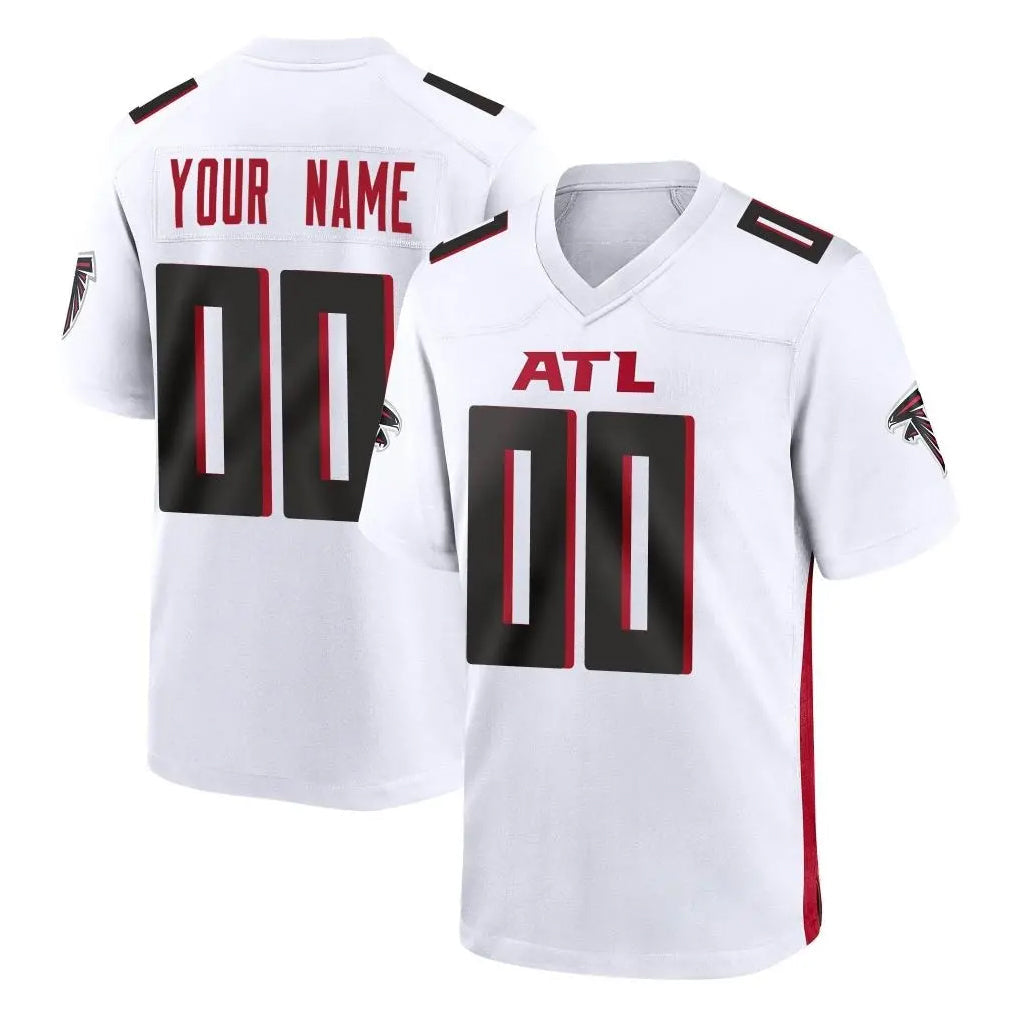 Tlead Custom A.Falcons White Home Game Any Name & Numbers Stitched Jerseys
