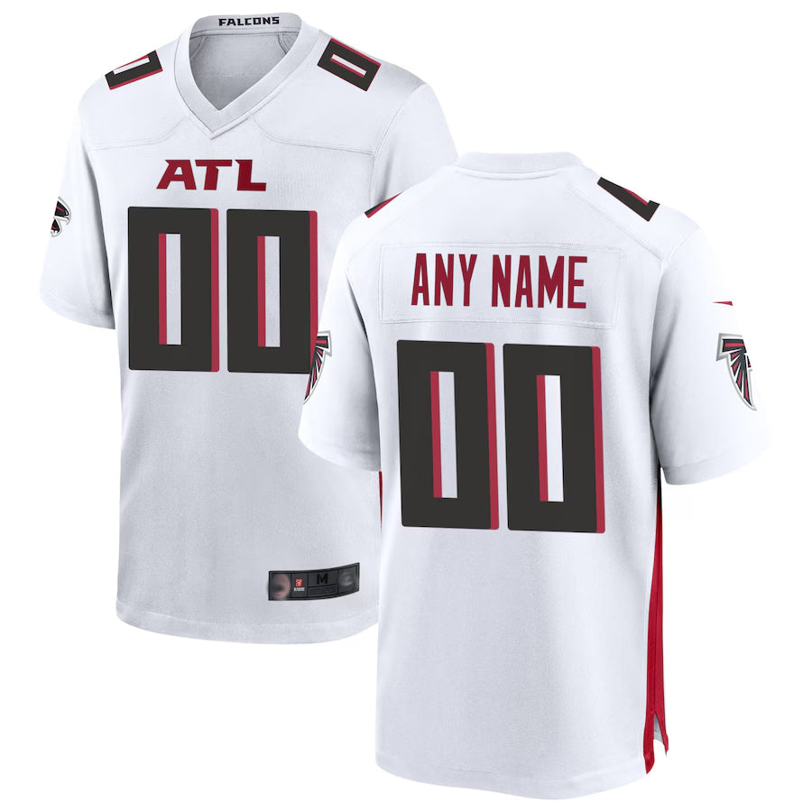 Tlead Custom A.Falcons White Home Game Stitched Jerseys