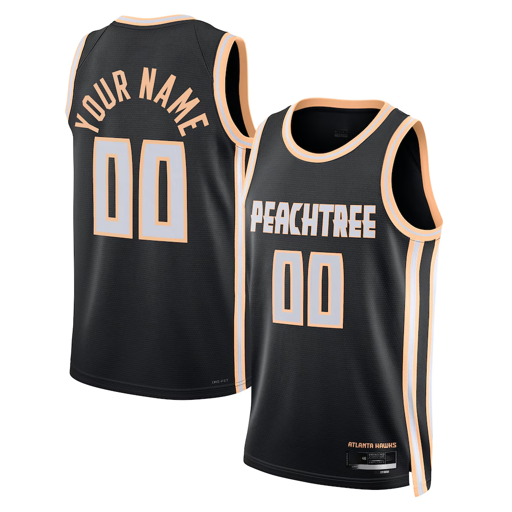 Tlead Custom A.Hawks Black 2025-26 City Edition Swingman Jerseys