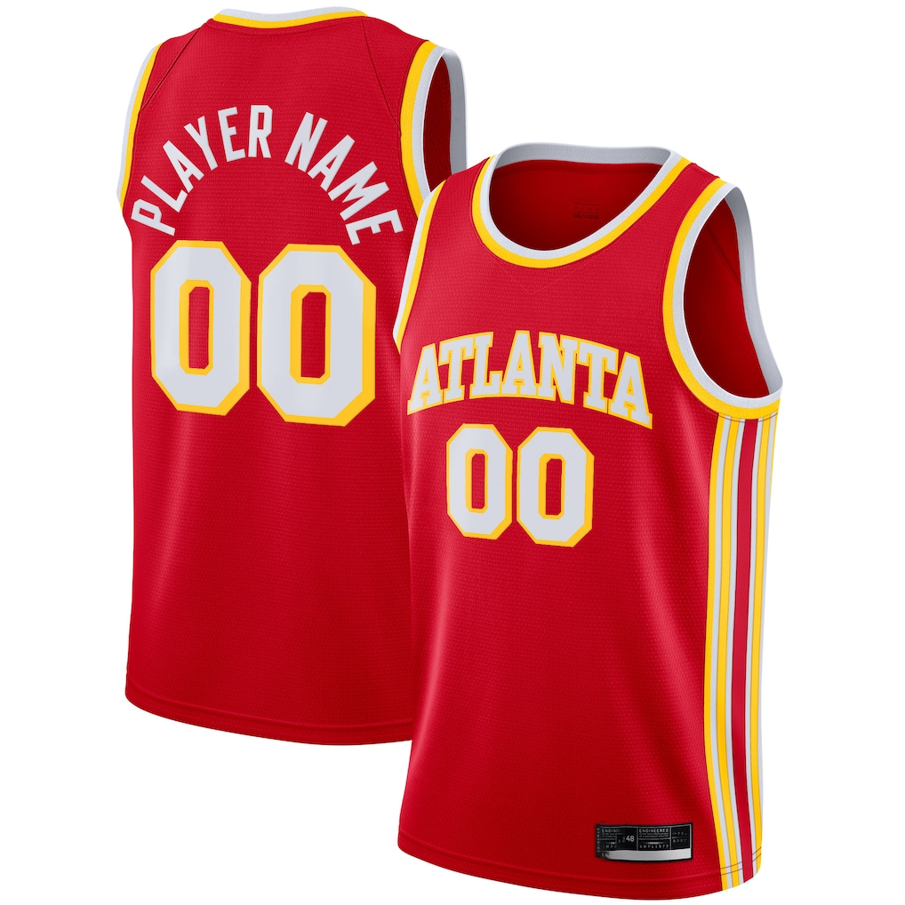 Tlead Custom A.Hawks Red 2020-21 Swingman Jerseys - Icon Edition