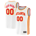 Tlead Custom A.Hawks White Fast Break Replica Jerseys - Association Edition