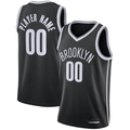 Tlead Custom B.Nets Black 202021 Swingman Jerseys - Icon Edition