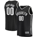 Tlead Custom B.Nets Black Fast Break Replica Jerseys - Icon Edition